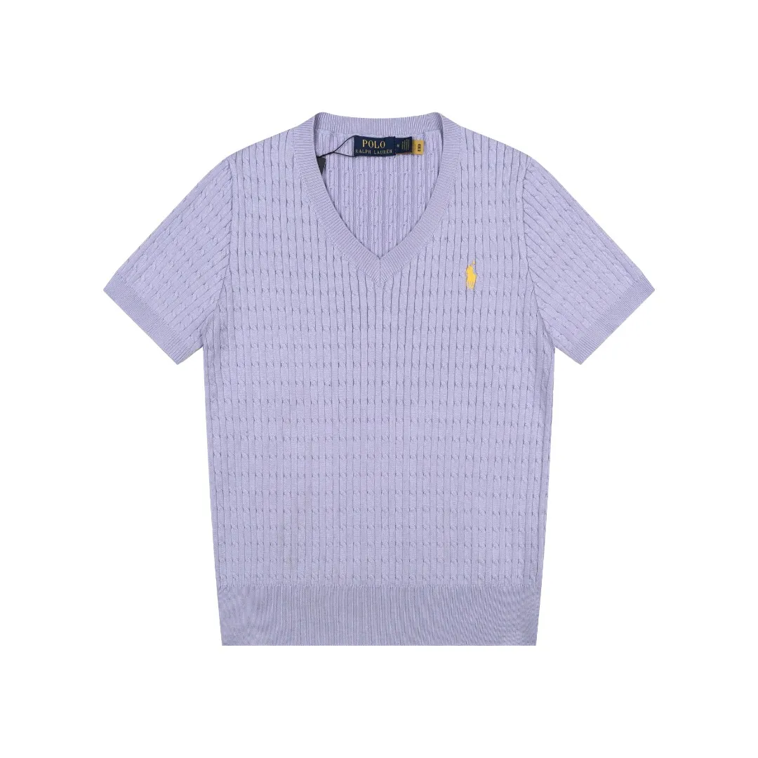 K 80 RALPH LAUREN V Classic T Versatile ：White Black Navy Blue Gray Purple Pink Red Light Blue Navy Blue Sizes：S M L XL ： ：